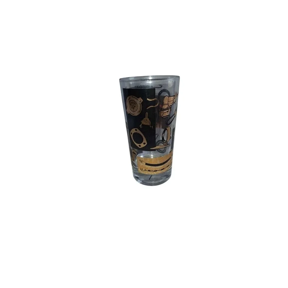 Federal Glass Vintage Automotive Tumbler Mid-Century‎ Modern Retro mechanic